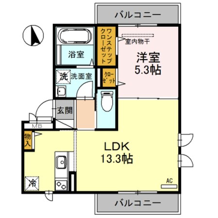 尼崎駅 徒歩5分 1階の物件間取画像